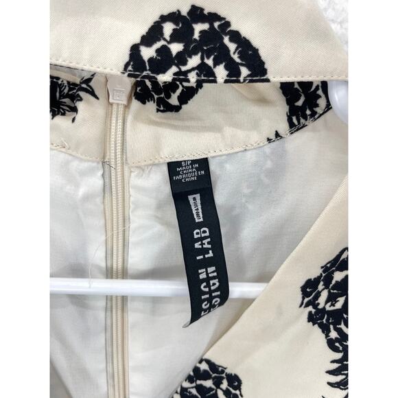 Design Lab‎ Lord & Taylor Pineapple Romper Women’s Size S Black Print NWT - Picture 3 of 12